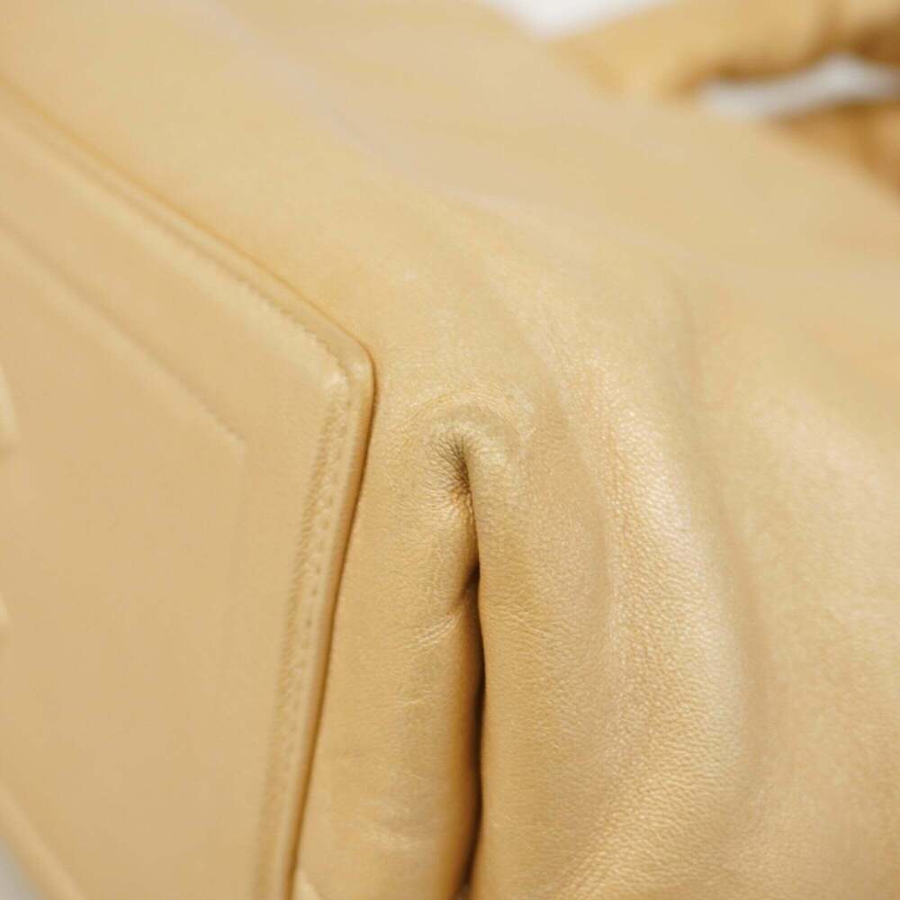 CHANEL Gold Leather Tote Bag - Picture 6 of 12